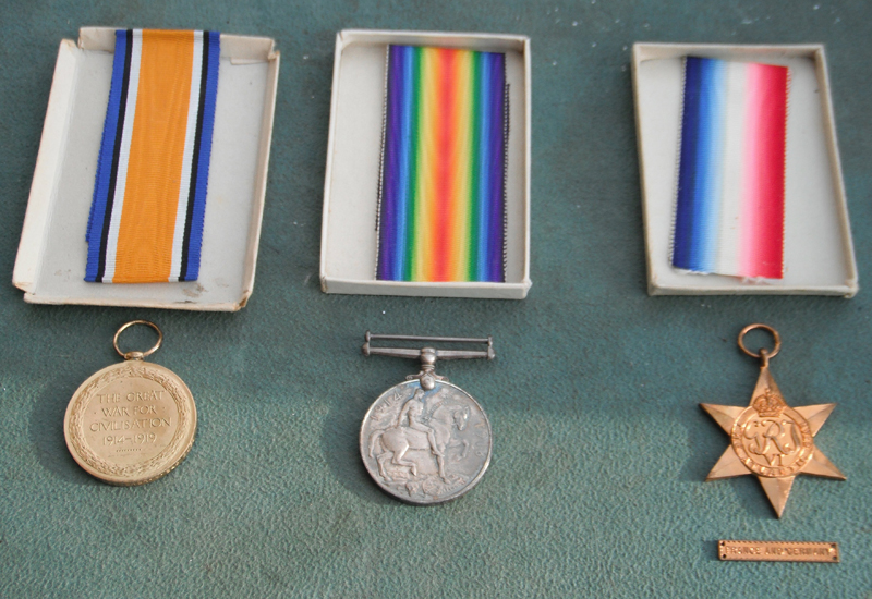 Ambrose medals in boxes