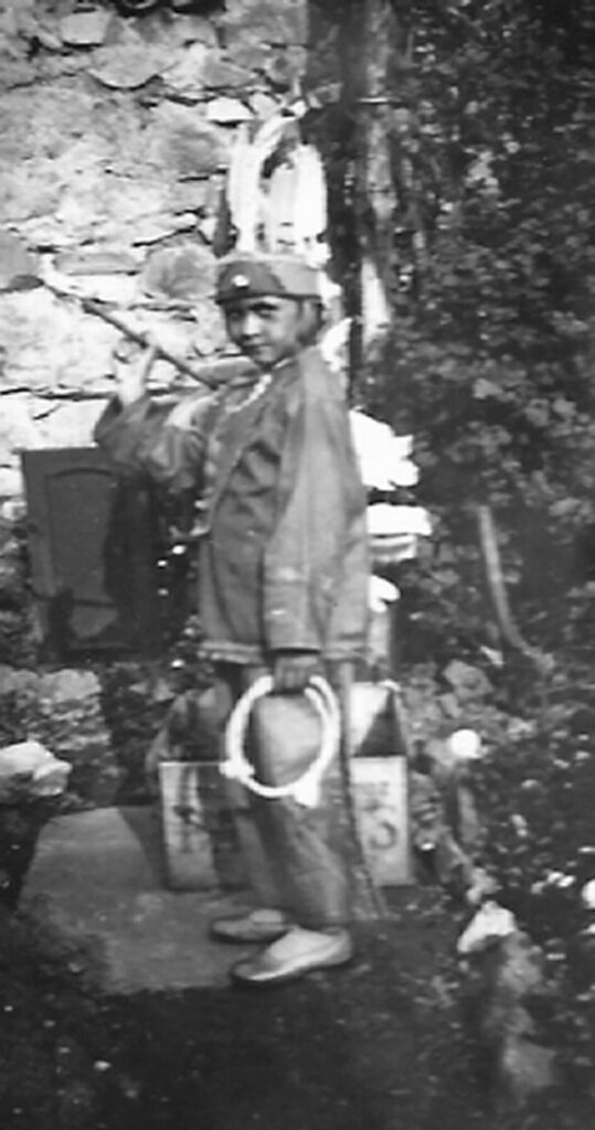 Barbara Baker in fancy dress c1937