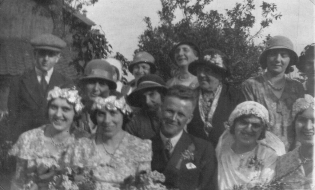 Lena's wedding in Carleton Rode 1934