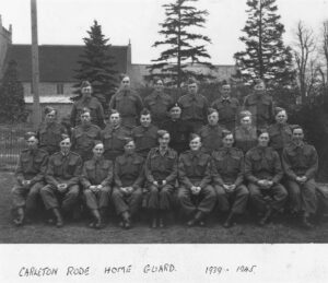 Carleton Rode Home Guard with Fred Chapman highlighted