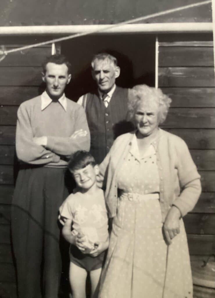 Herbert, Violet, Bob and Keith Hemsby late 1950s